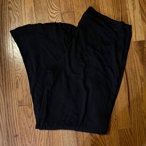 Black Matilda Jane side ruffle Capri